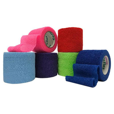 Bandage CoFlex Compression Elastic 1.5"x5yd Ltx NS Cohesive Colorpack 48/Ca - Surgical Supplies NY